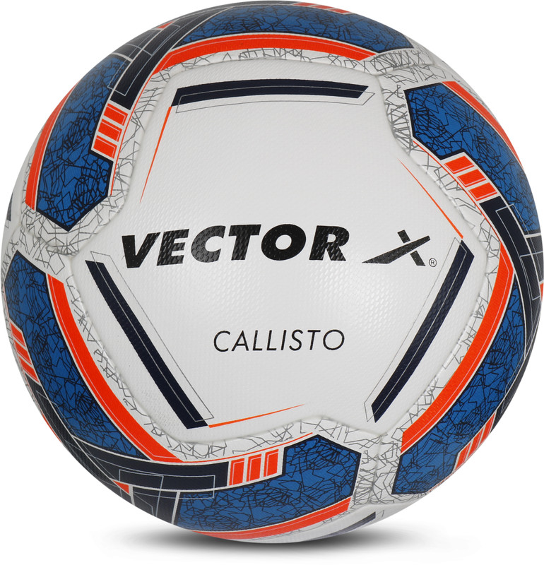 VECTOR X Callisto Professional Micro Fiber Emboss PU Textured FIBA approval Official Football - Size: 5(Standard, Pack of 1, Multicolor)