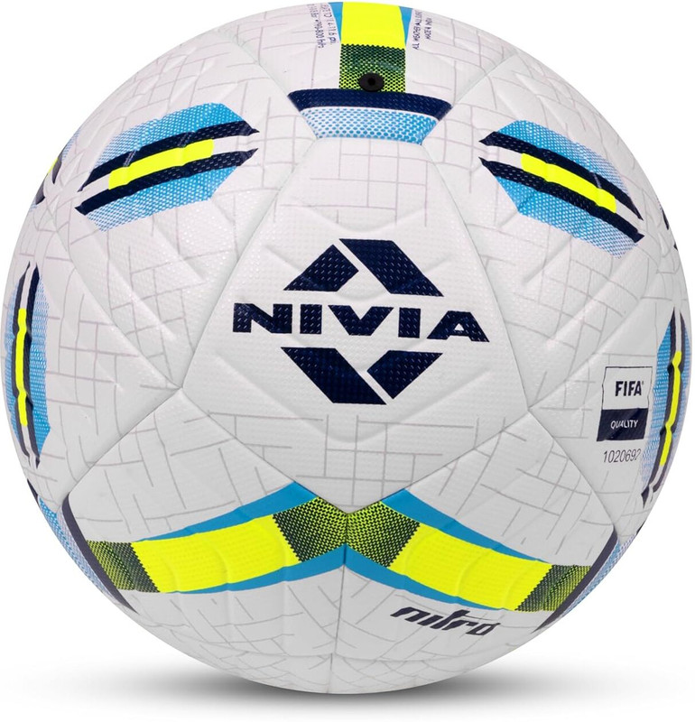 NIVIA NITRO- (FIFA APPROVED) Football - Size: 5(Standard, Pack of 1, Multicolor)