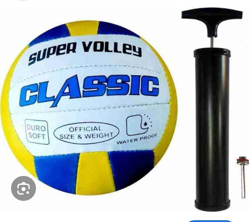 SHORYA SPORTS HUB CLASSIC VOLLEYBALL 18 PANNEL SOFT PVC OFFICIAL WITH AIRPUMP SIZE-4 Volleyball - Size: 4(Standard, Pack of 1)