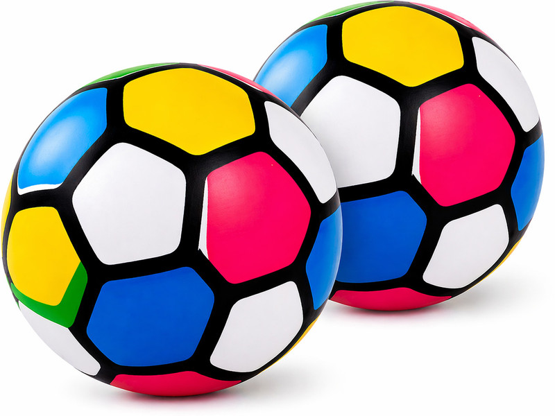 SRK ONLINE RETAILER Colorful Football for Kids Lightweight PVC Soccer Ball for Outdoor Play Football - Size: 1(Kids, Pack of 2, Multicolor)