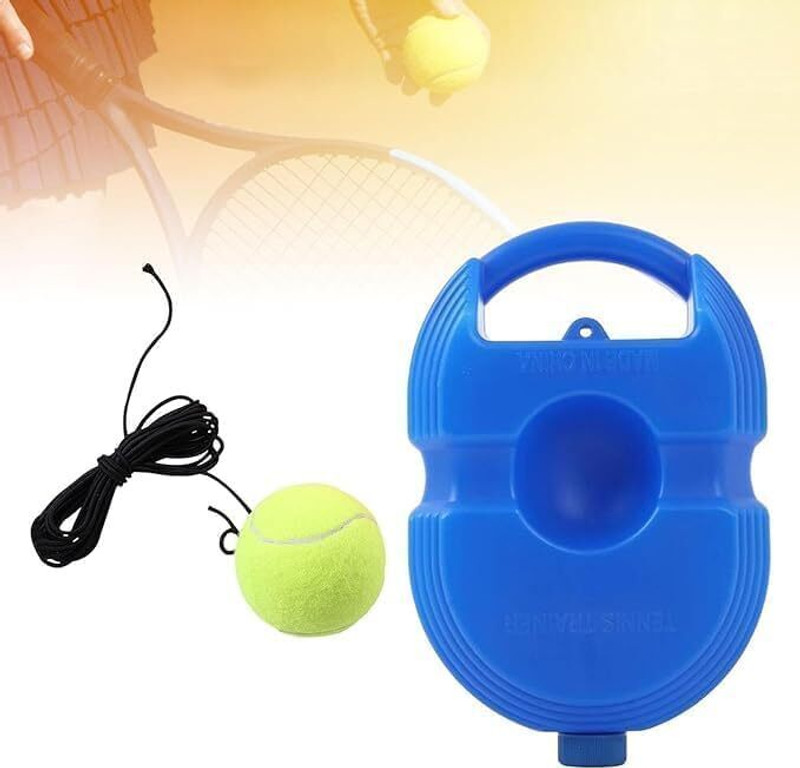 Bundey Tennis Trainer Device with Rebound Tennis Ball (No Racket Included) Tennis Kit Tennis Ball(Standard, Pack of 1)