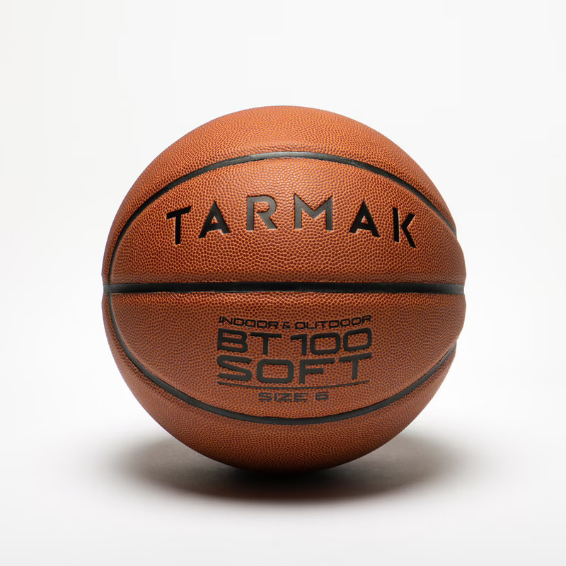 KRISSDIL TARMAK Basketball Ball Size 6 Indoor and Outdoor BT100 Orange Basketball - Size: 6(Kids, Pack of 1, Orange)