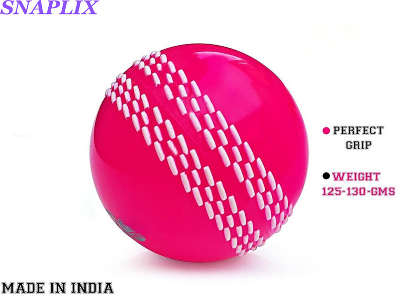 Snaplix Wind Ball Smooth Swing Practice Ball Pro Cricket Synthetic Ball(Standard, Pack of 1, Pink)