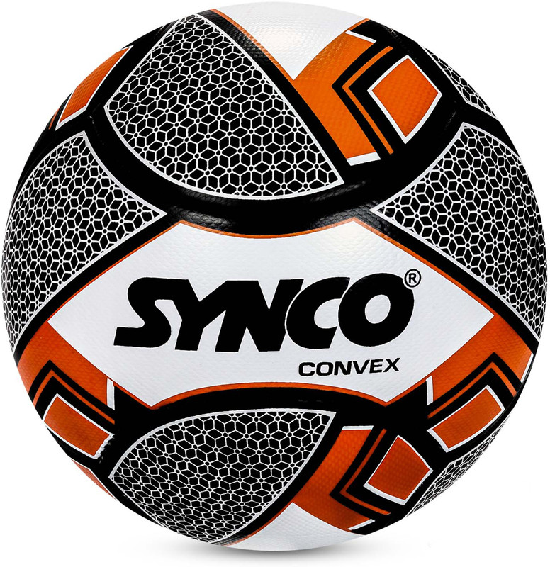SYNCO Thunder Football Ball | PVC Machine Stitched Football | Training Ball Football - Size: 5(Standard, Pack of 1)