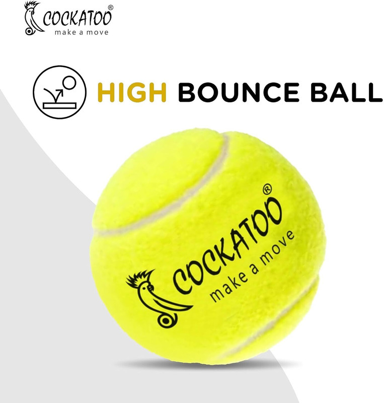 COCKATOO RUBBER TENNIS BALL Tennis Ball(Standard, Pack of 2)