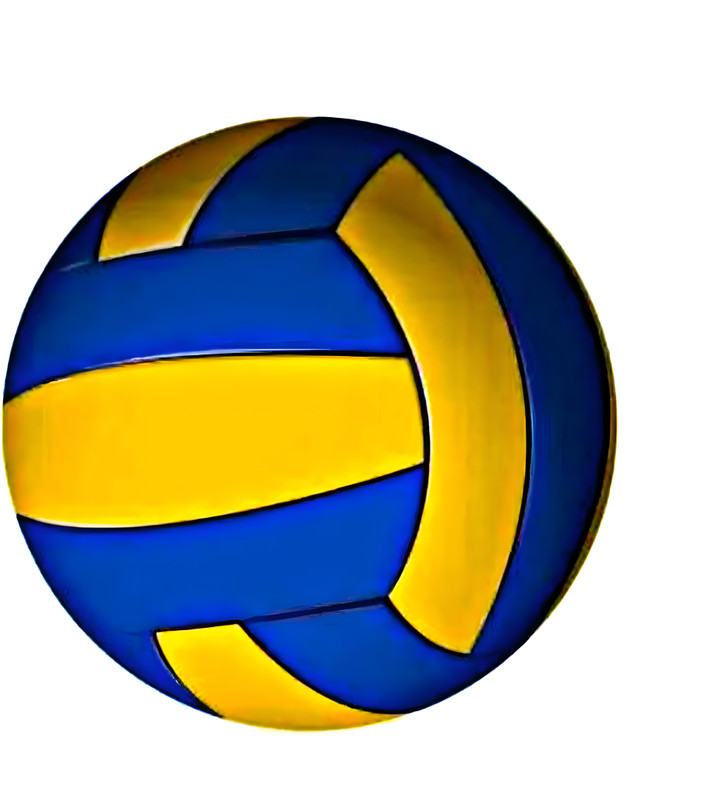 CAPTAIN Hyper Volleyball Volleyball - Size: 5(Standard, Pack of 1, Blue, Yellow)