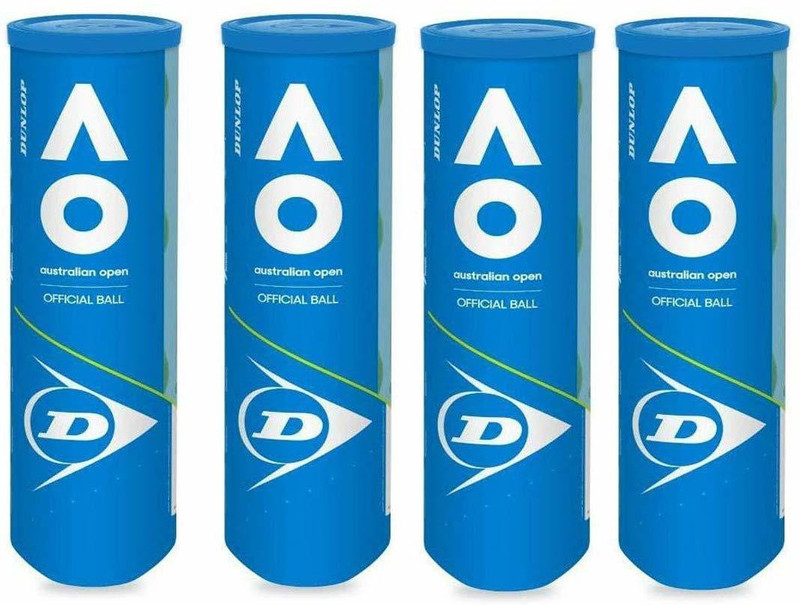 Svaan Dunlop Australian Open Tennis Ball (Pack of 3 in 1 Can) 1-Case (24-Cans) Tennis Ball(Standard, Pack of 24)