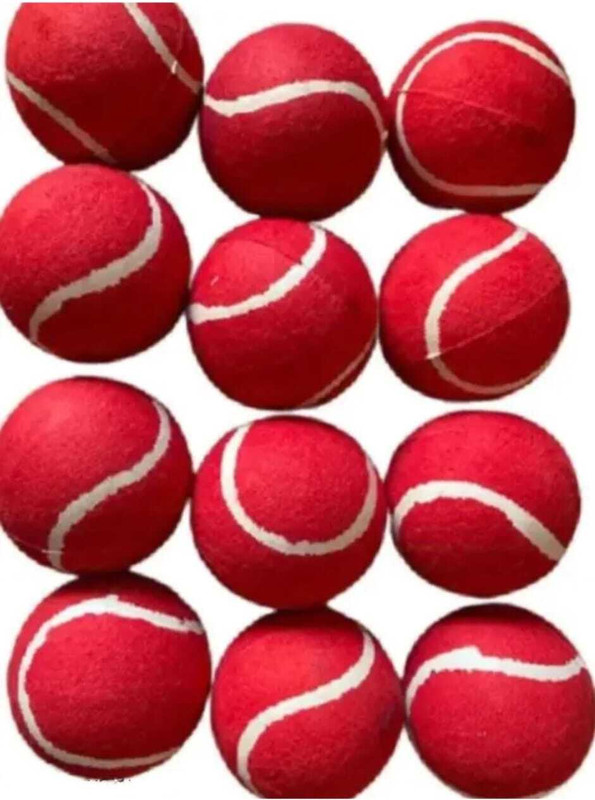 GURU J ENTERPRISES Premium Quality Official Size And weight Cotton Rubber Ball ( Pack of 12 ) Tennis Ball(Kids, Pack of 1, Multicolor)