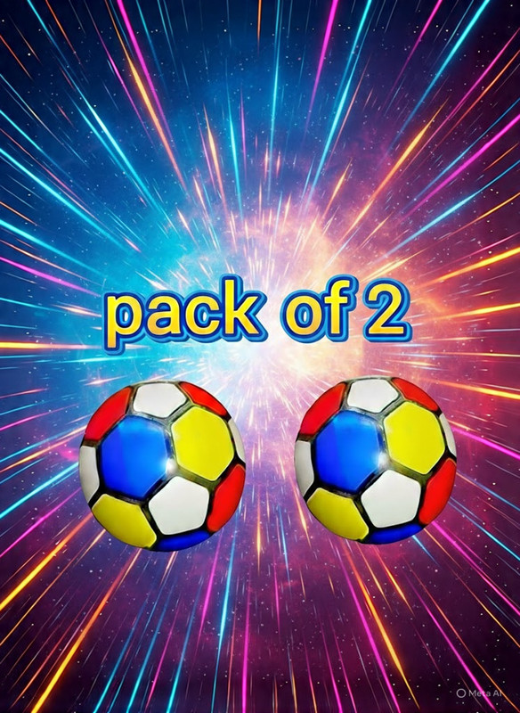 Shatrughan Industry's Kids Soft Football balls Combo Pack- Pack Of 2 Football - Size: 3(Kids, Pack of 2, Multicolor)