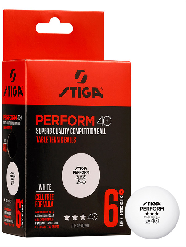 Dios 3 Star ABS Material P40+ Table Tennis Ball(Standard, Pack of 6, White)
