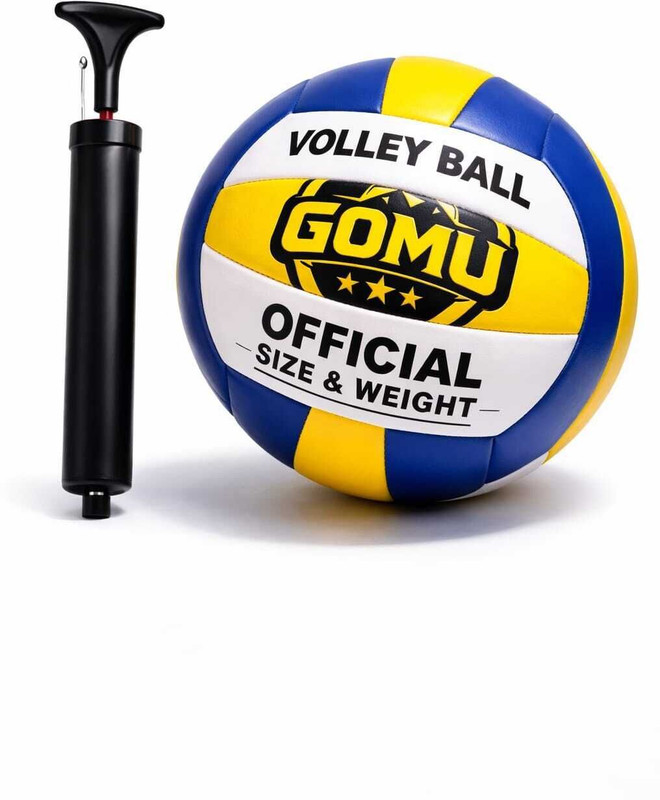 BBG GOMU PVC Volleyball With Air Pump , Multicolour ( Pack of 2 ) Volleyball - Size: 5(Standard, Pack of 1, Multicolor)
