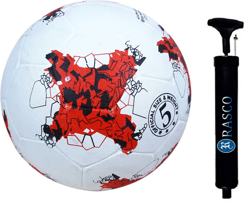 RASCO Kick with Pump Football - Size: 5(Standard, Pack of 2, Red)