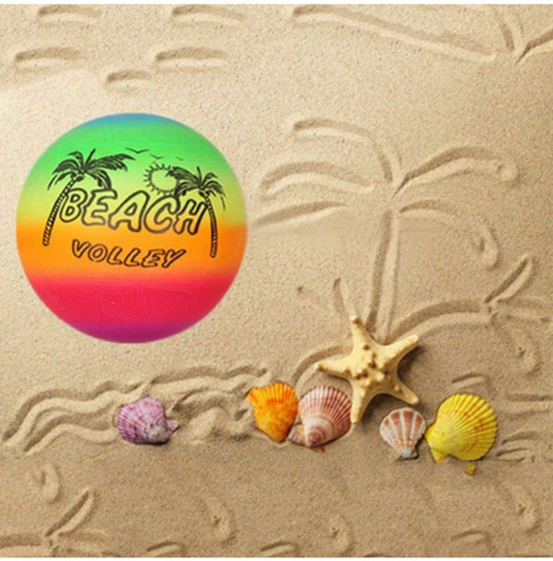 Weber Beach volleyball rubber ball multicolour crazy bouncing E86 Volleyball - Size: 5(Standard, Pack of 1)