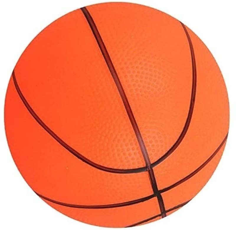 JANMESH ENTERPRISES Rubber Balloon Basket Beech Ball Silicon Multi Color with Air Feeling Needle Basketball - Size: 4(Kids, Pack of 1)