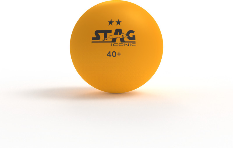 Stag iconic High Performance 2 Star | Advanced 40+mm|Ideal for Aged 9-12 Table Tennis Ball(Standard, Pack of 12)
