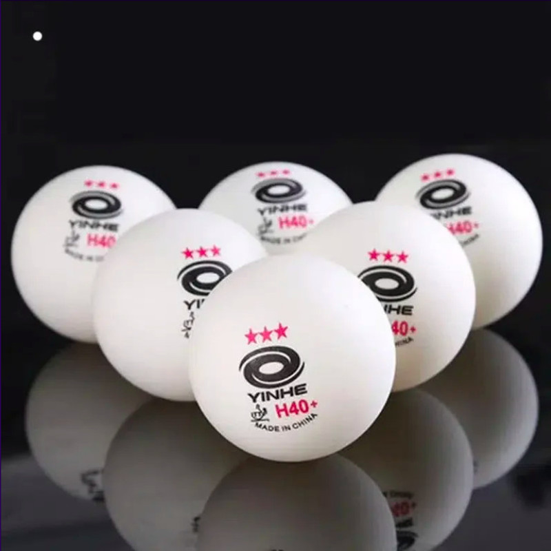 Yinhe H40+ 3 Star Competition Table Tennis Balls for Advanced Players Table Tennis Ball(Standard, Pack of 6, White)