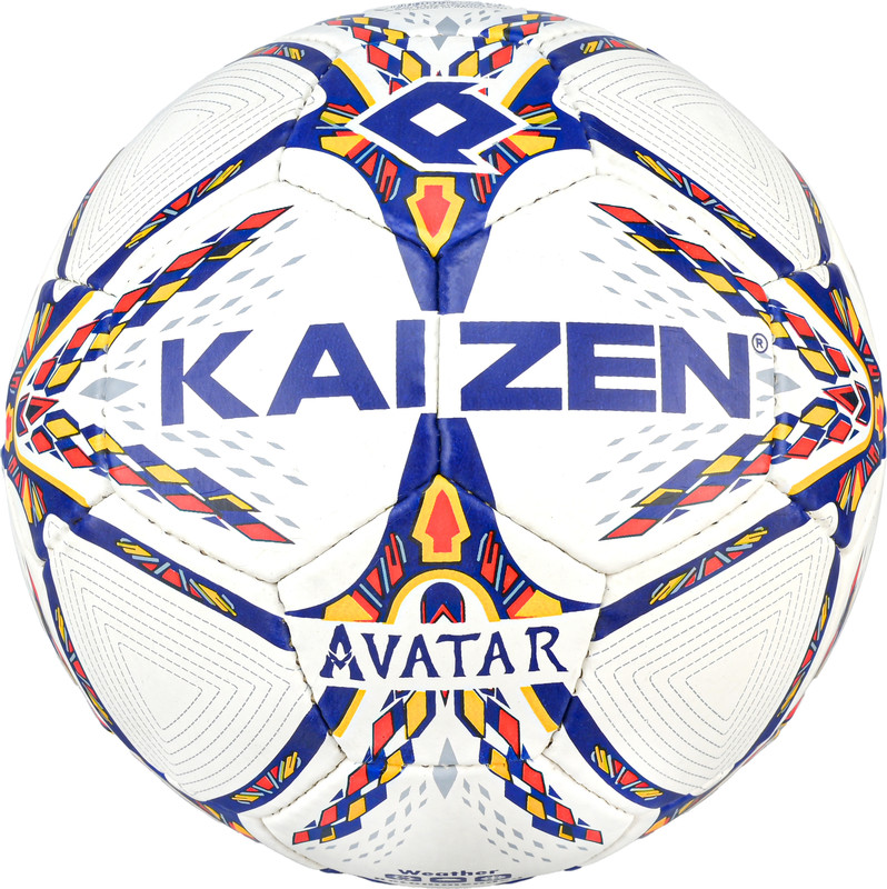 KAIZEN AVATAR Football Size 5 – White Hand Stitched Training Ball for All Age Groups Football - Size: 5(Standard, Pack of 1)
