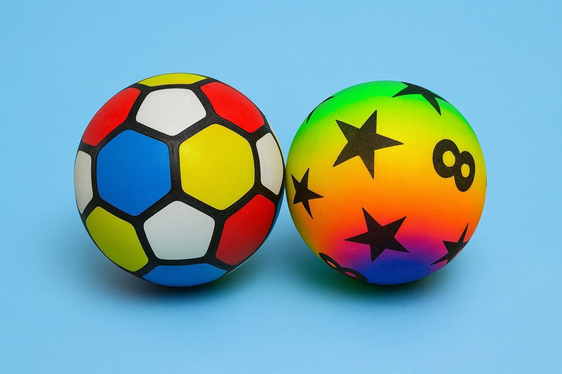 Sahjanand RIDERA RAINBOW COLOR FOOTBALL Football - Size: 5(Kids, Pack of 2, Multicolor)