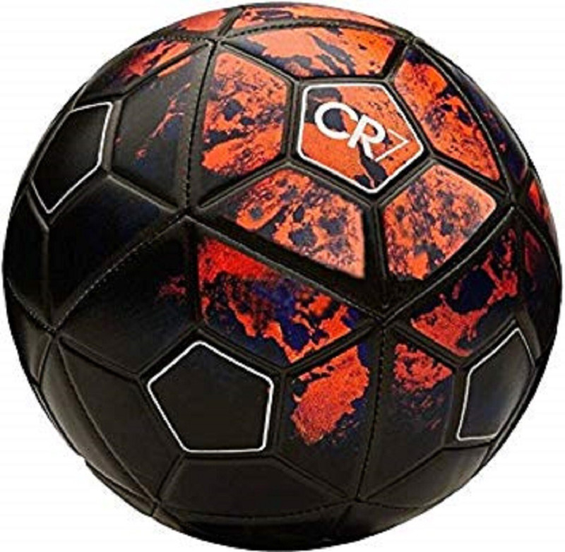 Raider CR7 BLACK/RED Football - Size: 5(Standard, Pack of 1, Multicolor)