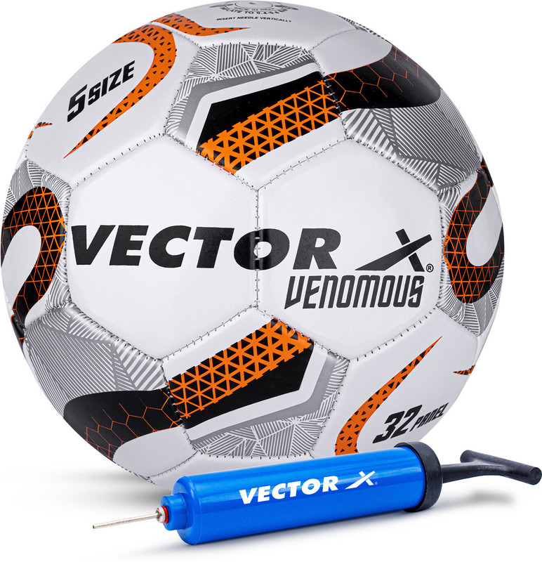 CR SPORT New-VENOMOUS Ball Pump Basketball - Size: 3(Standard, Pack of 1, Orange)