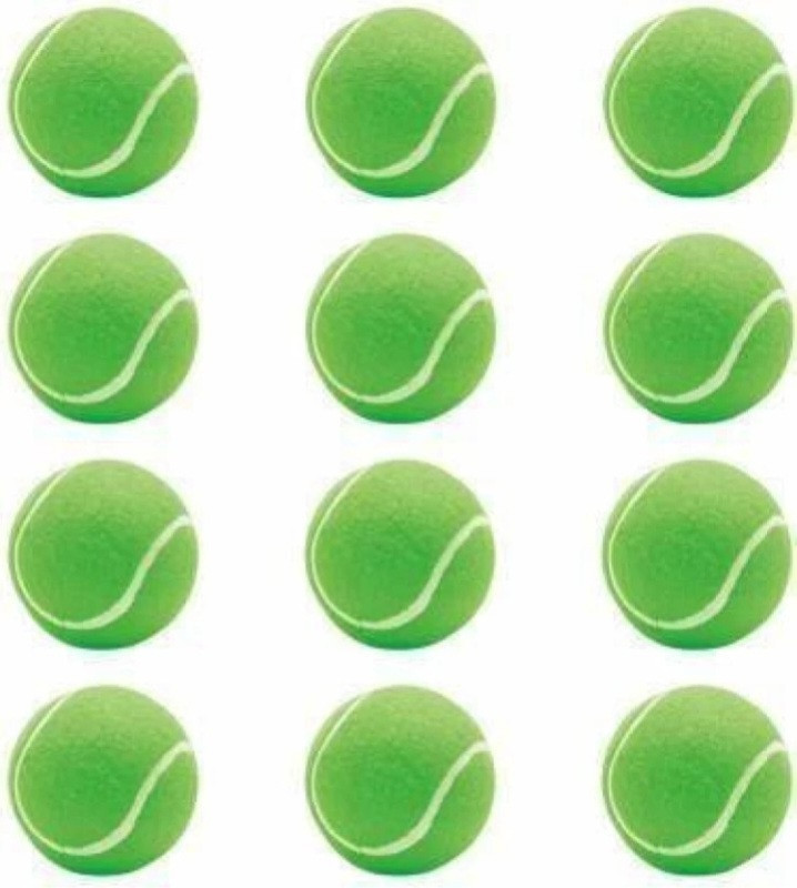 VGS Check Out These Multicolor Tennis Ball Pack Off 12 Cricket Tennis Ball(Standard, Pack of 12, Multicolor)