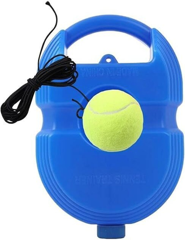 Wellington Self-Tennis Practice Ball with String Cricket Trainer Rebound Ball with Rope Tennis Ball(Standard, Pack of 1)
