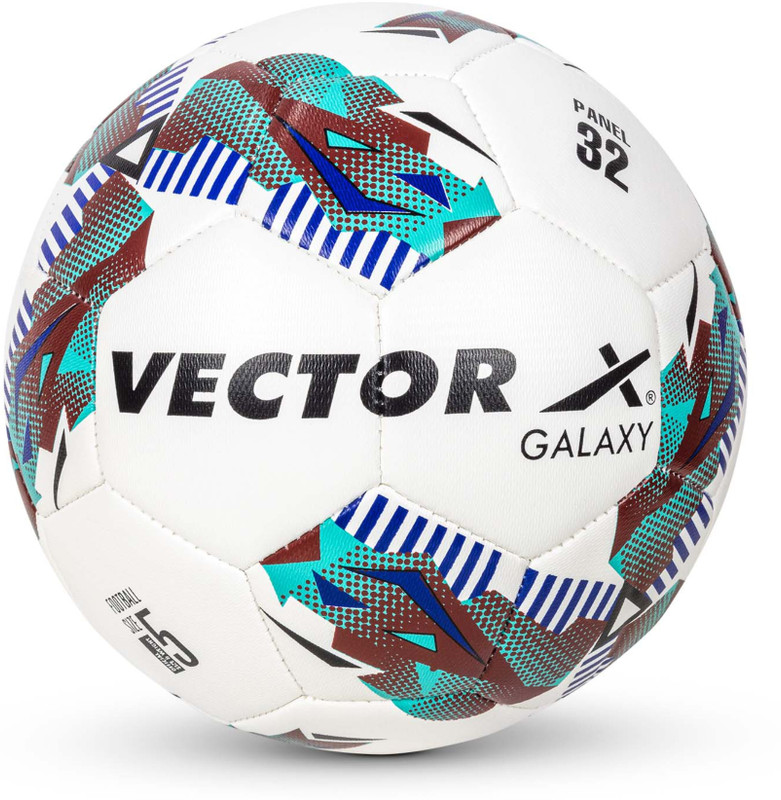 VECTOR X Galaxy 32 Panel Indoor Outdoor TPU+ Thread Wound Bladder Match|Practice Ball Football - Size: 5(Standard, Pack of 1)