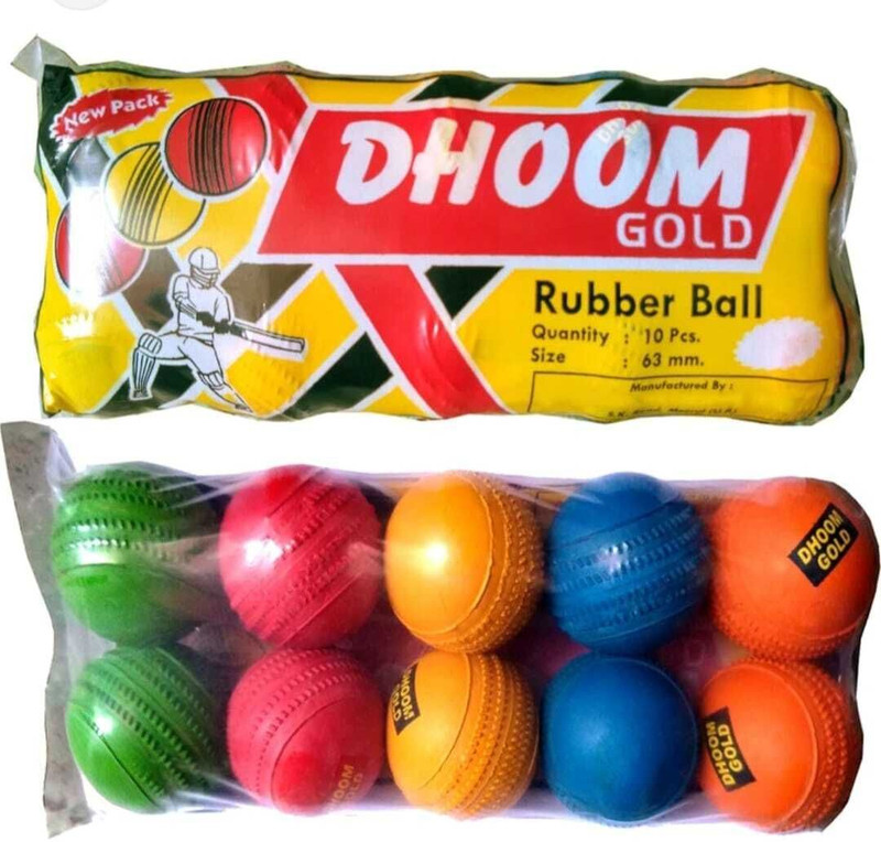 Kedarnath Traders JMP-BLS-001 Cricket Rubber Ball(Standard, Pack of 1, Multicolor)