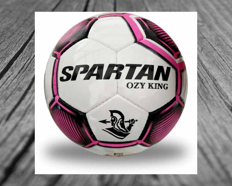 CR SPORT FK_Ozy King1_AA Football - Size: 5(Standard, Pack of 1, White, Pink)