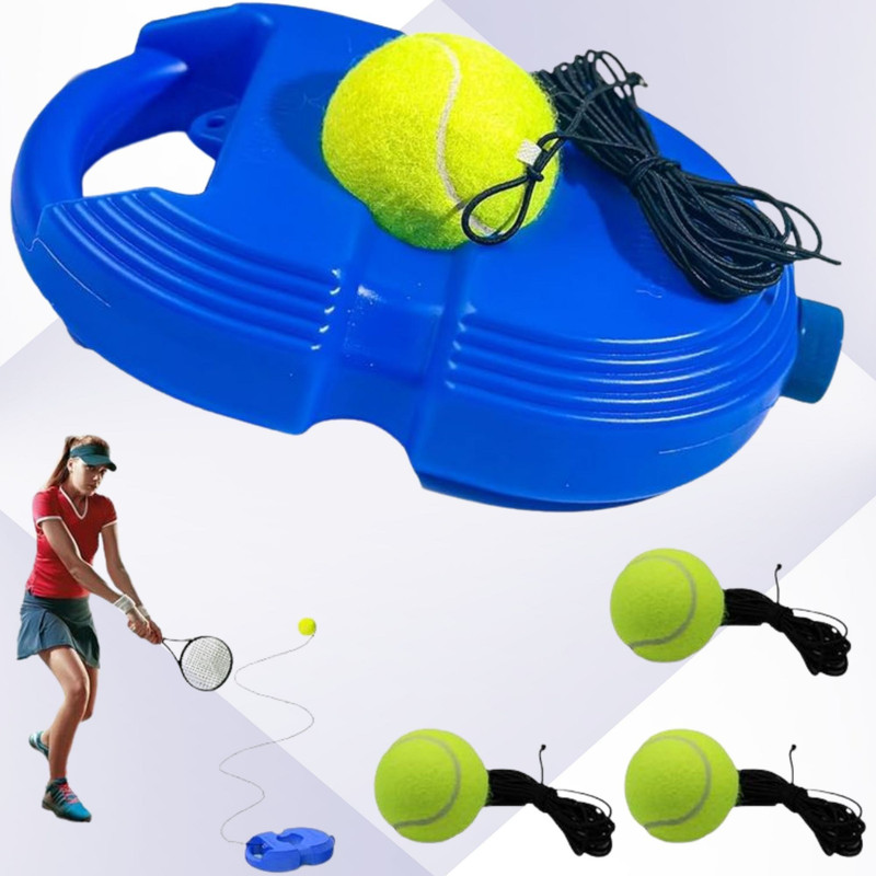 khodal 79 Tennis Rebounce Ball game with String, solo Tennis Trainer Set Cricket Training Ball(Standard, Pack of 1, Blue)