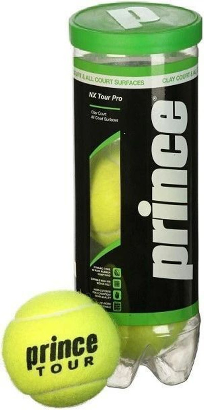 PRINCE NXTOURBALLS Tennis Ball(Standard, Pack of 3, Yellow)