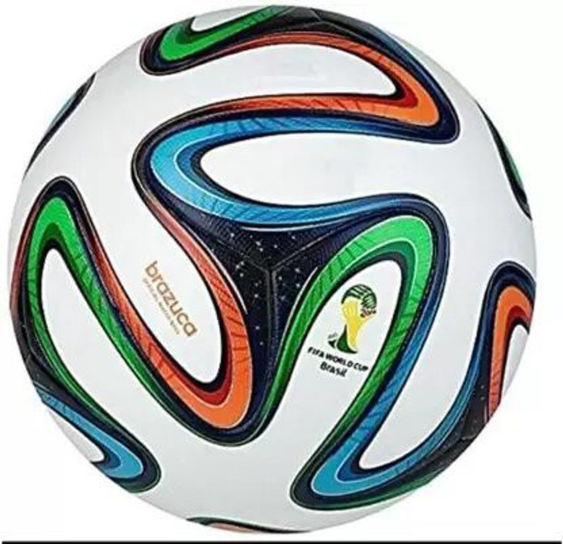 VGS Premium Brazuca Polyurethane Football With Pump, Size 5 Football - Size: 5(Standard, Pack of 2, Blue)