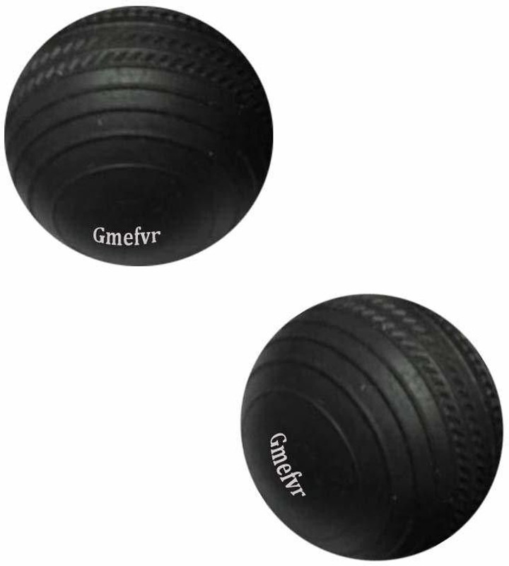 Gmefvr Black Gully Cricket Rubber Ball Imported Quality Cricket Rubber Ball(Standard, Pack of 2)