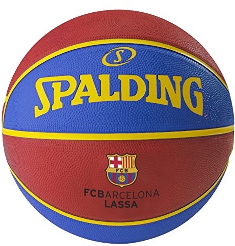 SPALDING Euro Barcelona Basketball Size-7 (Red-Blue) Basketball - Size: 7(Standard, Pack of 1, Multicolor)