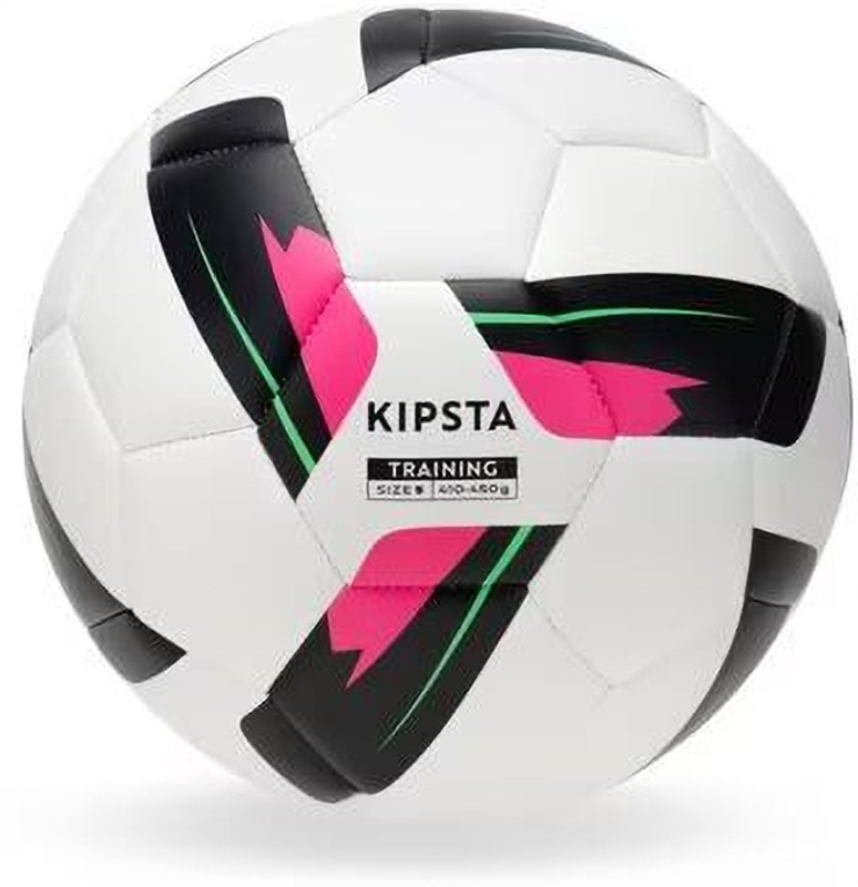 KRISSDIL KIPSTA Size 5 Machine-Stitched Football Training Ball - White Football - Size: 5(Standard, Pack of 1, White)