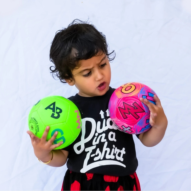 DSVA Mini Football Set of 2 Football - Size: 1(Kids, Pack of 2, Multicolor)