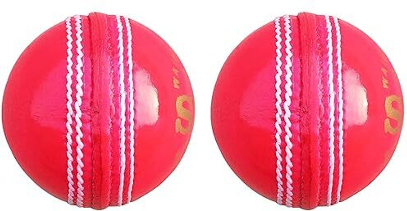 RASTOGI TRADERS Club Cricket Leather Pink Ball Waterproof Ball for All Match Format Cricket Leather Ball(Standard, Pack of 2)
