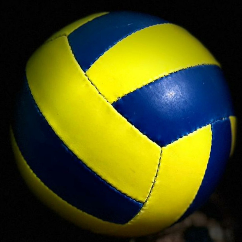 NIVIA Spotvolley Volleyball - Size: 4(Standard, Pack of 1, Blue, Yellow)