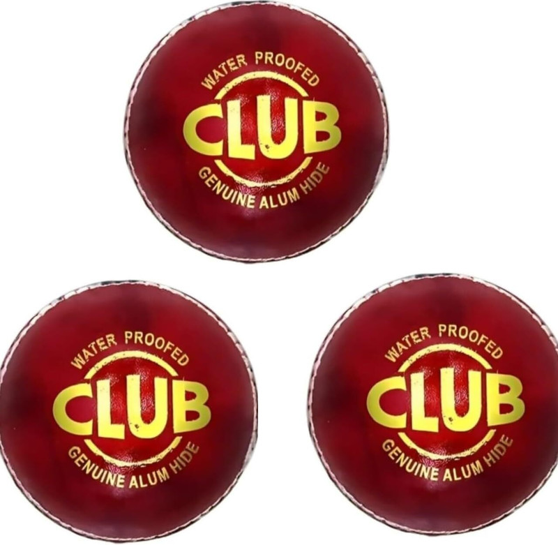 Priya Sports Rubberred Red Practice Match Cricket Leather Ball(Standard, Pack of 1, Red)