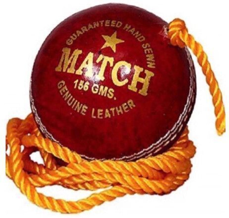 gamers hub Tough Leather Cricket Hanging Ball Red color For Shot Practice ( 1 Ball ) l122 Cricket Training Ball(Standard, Pack of 1)