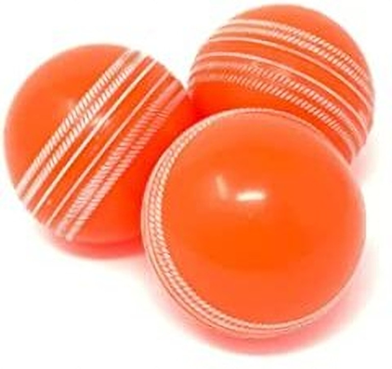 Owlix Sports Wind Cricket Ball, Synthetic Cricket Wind Balls (Pack of 3, Orange } Cricket Synthetic Ball(Standard, Pack of 3)