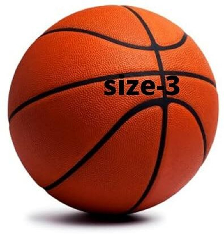 yansh Basketball Size 3, PU Pasted & Rubber Basket Ball for Indoor Outdoor Training Basketball - Size: 3(Kids, Pack of 1)