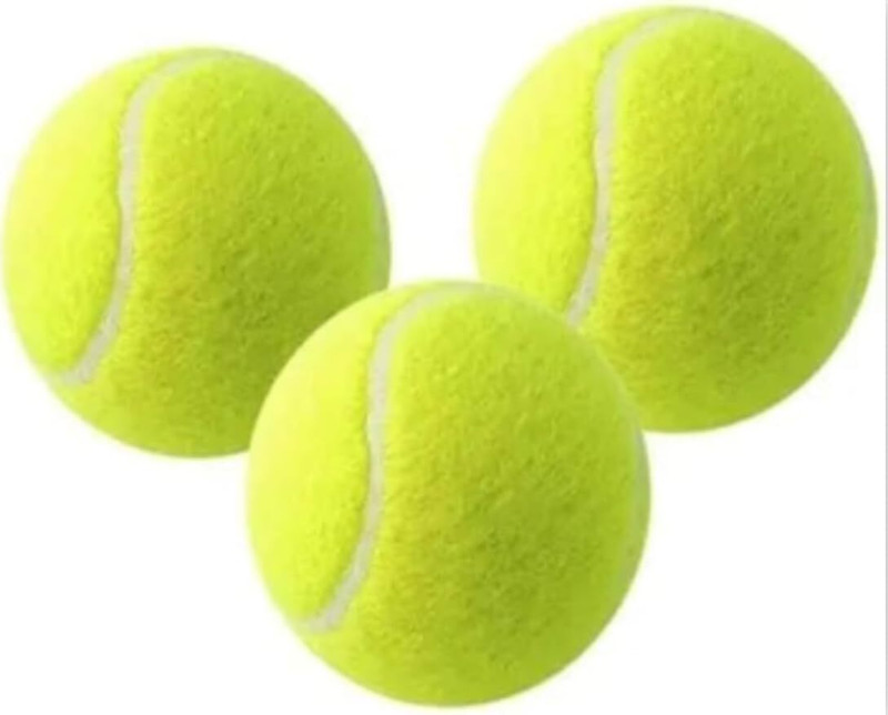 Happiory Premium Tennis Balls, Pack of 3, Fluorescent Yellow Baseball(Standard, Pack of 3, Green)