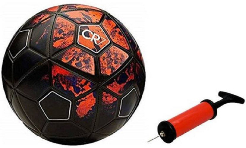 DIBACO SPORTS Multicolor Star With Inflating Air Pump Football - Size: 5(Standard, Pack of 1, Multicolor)