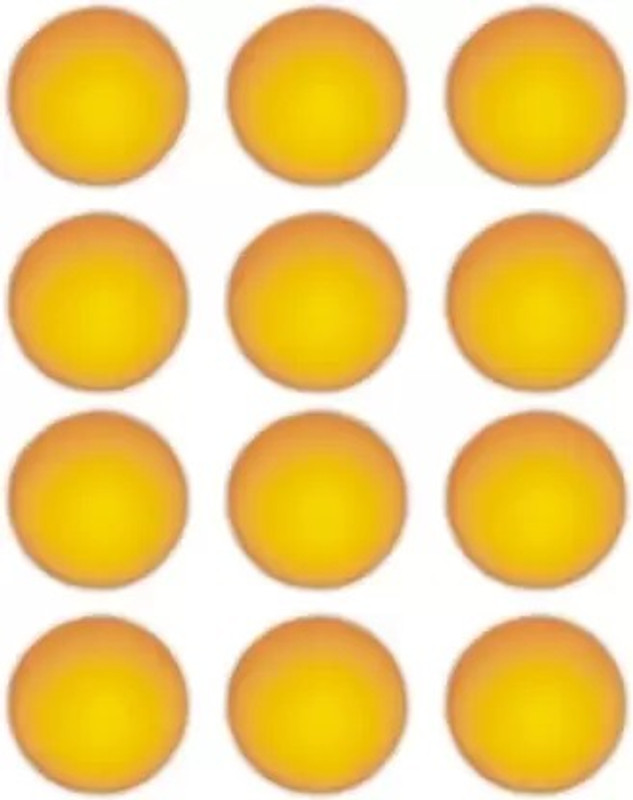 STAG Two Star Plastic Table Table Tennis Ball(Standard, Pack of 3, Orange)
