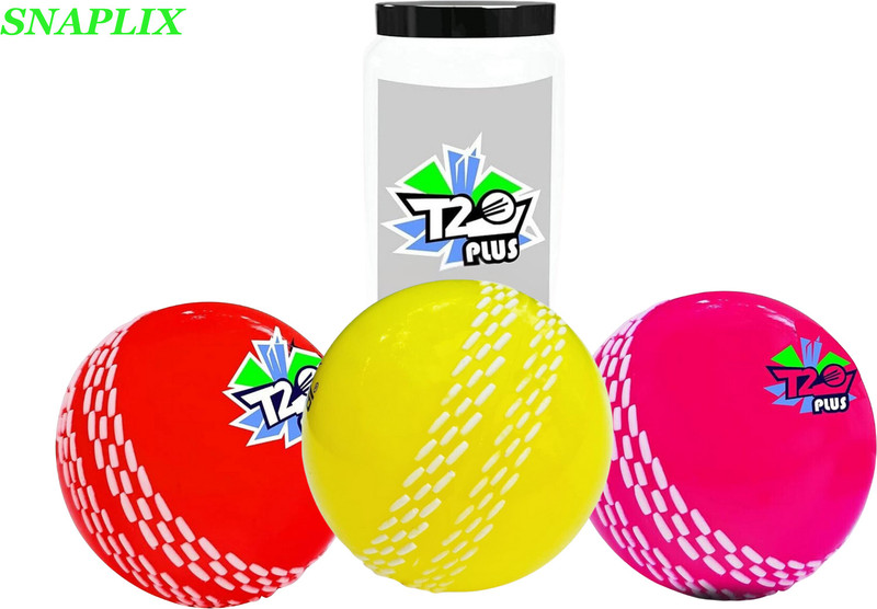 Snaplix Wind Ball Pulse Spin Pro – Crafted for Spin Perfection Cricket Synthetic Ball(Standard, Pack of 3, Multicolor)