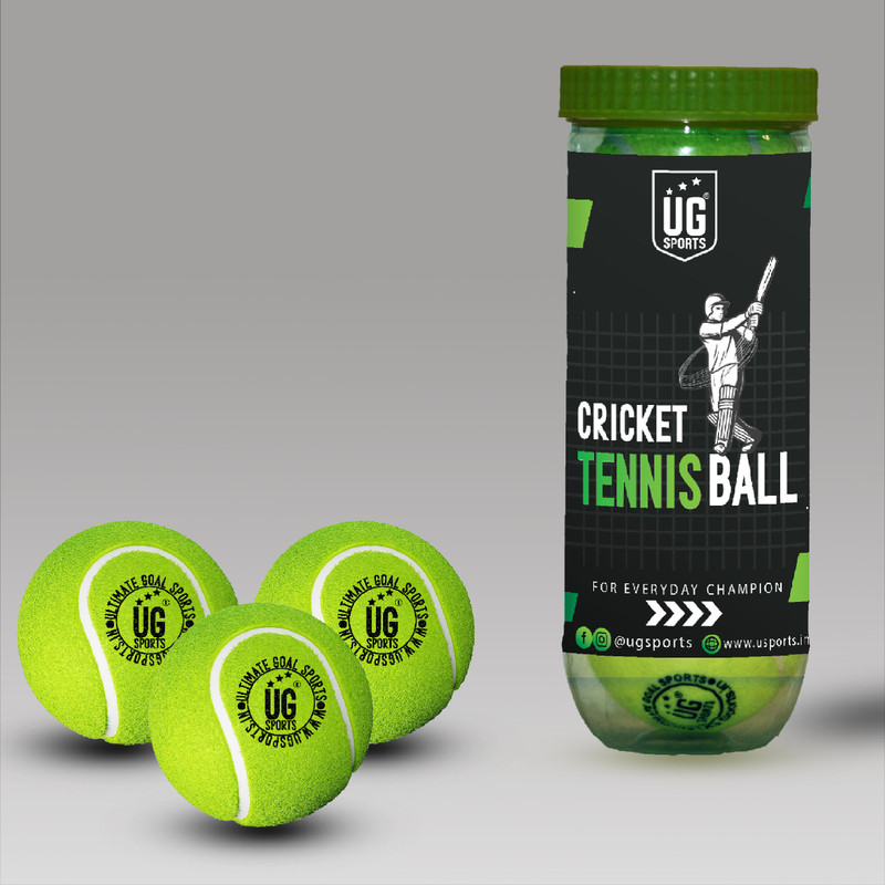 ULTIMATE GOAL TENNIS BALL(PACK OF 3) Tennis Ball(Standard, Pack of 3, Green)