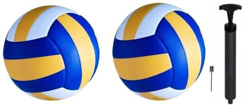 Dinetic COMBO of 2 Best Quality VolleyBall+ Air Pump, Volleyball - Size: 5(Standard, Pack of 3)