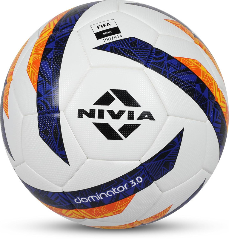 NIVIA Dominator 3.0, 32 Panels Design, Ideal For Natural & Artificial Turf Surfaces Football - Size: 5(Standard, Pack of 1)