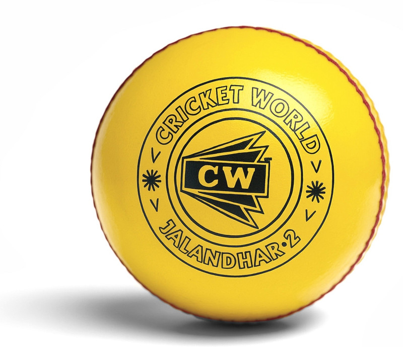CW INDOOR Yellow Professional Tested 156gm 4PC Hand Stitch Hard Cricket Leather Ball(Standard, Pack of 1, Yellow)